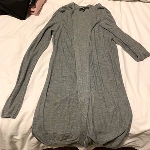 Gray cardigan
